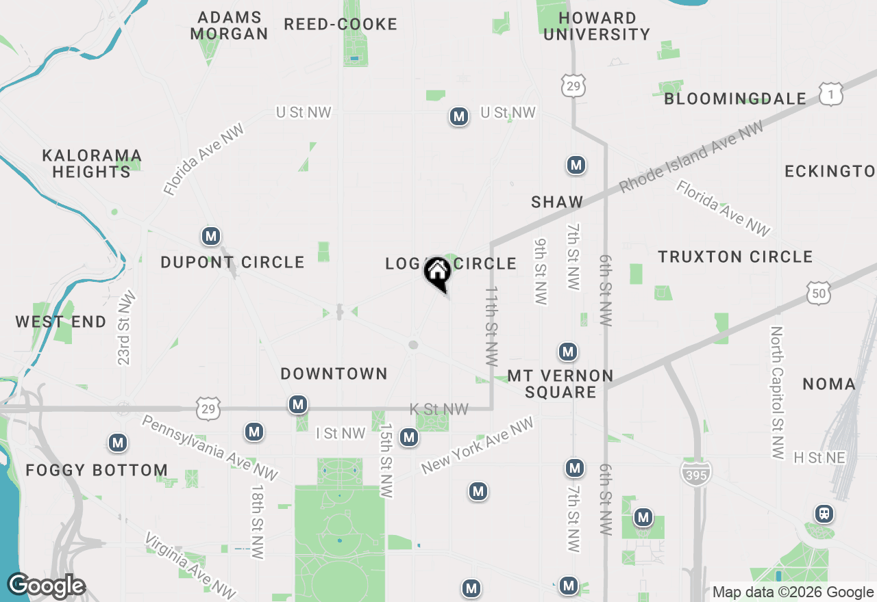 Map of 1313 Vermont Avenue Nw #13, Washington, DC 20005