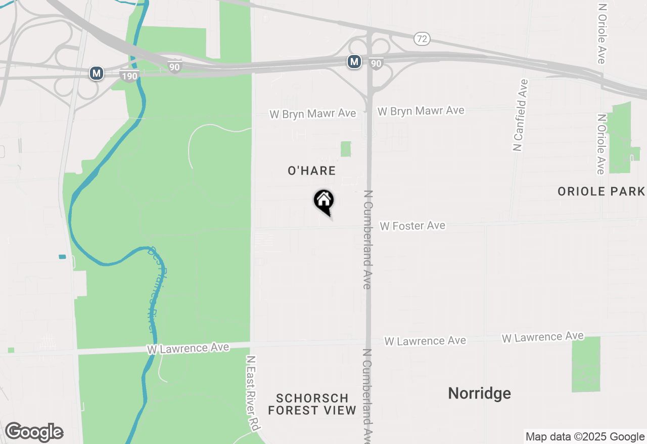 Map of 8560 W Foster Avenue #703, Norridge, IL 60706