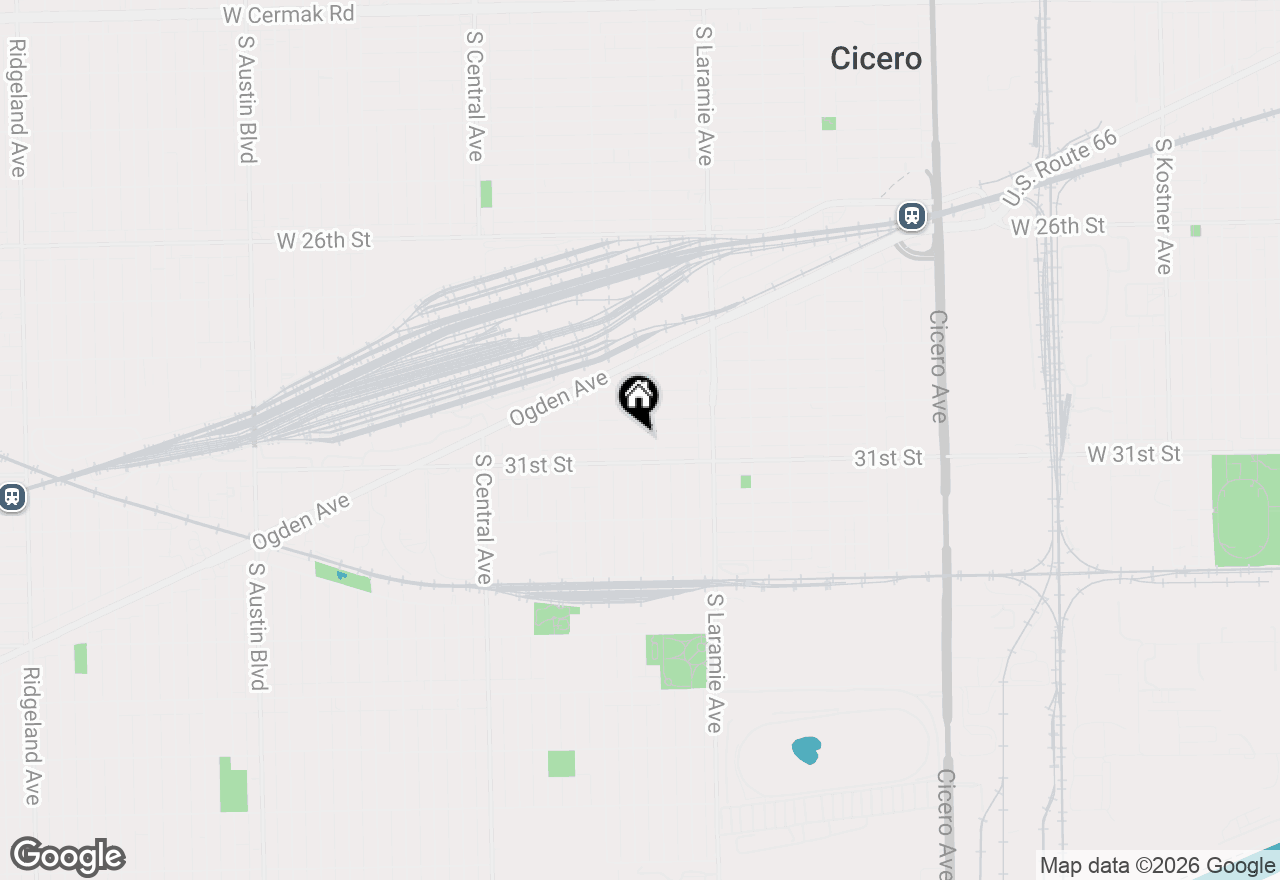Map of 5309 W 30th Place #1, Cicero, IL 60804