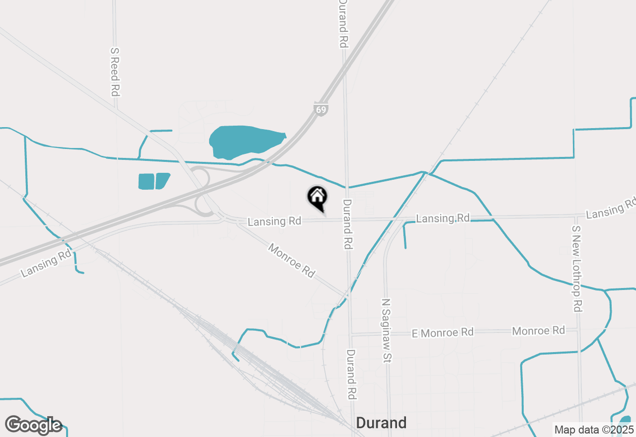 Map of 8755 E Lansing Road, Durand, MI 48429