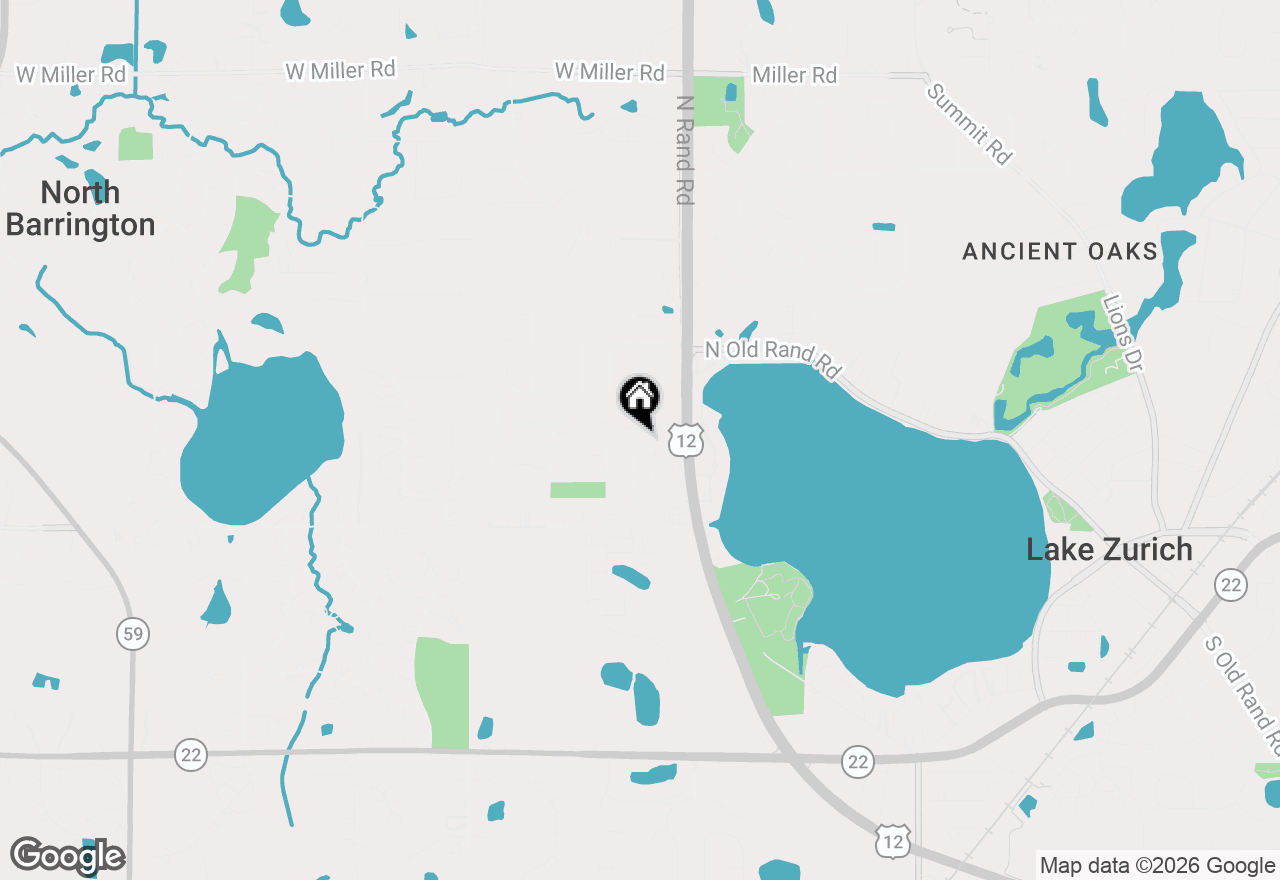 Map of 980 Kenilworth Terrace, Lake Zurich, IL 60047