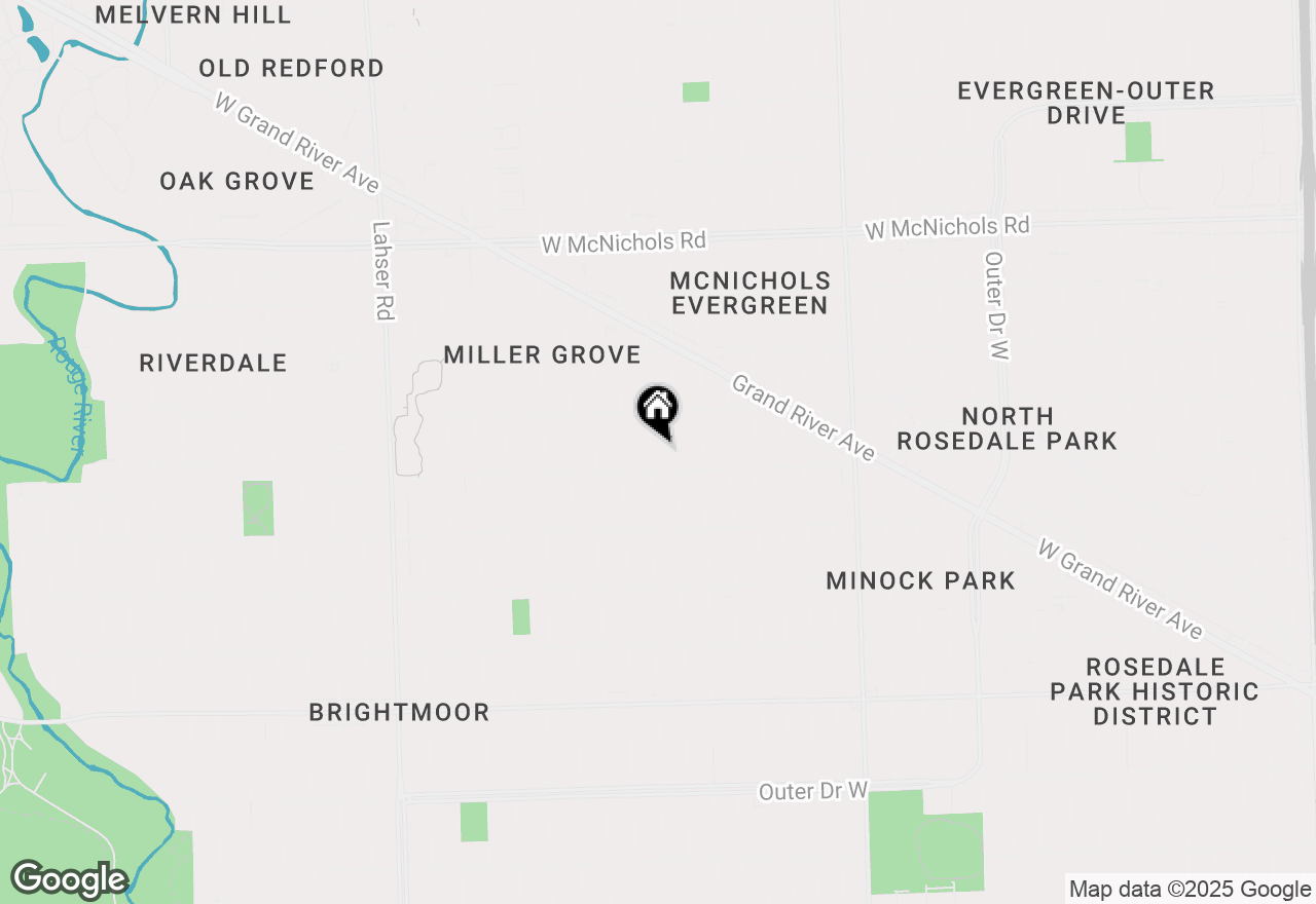 Map of 16134 Pierson Street, Detroit, MI 48219