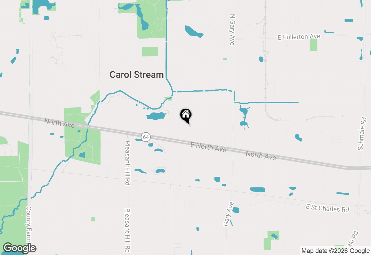 Map of 284 Edmundton Circle, Carol Stream, IL 60188