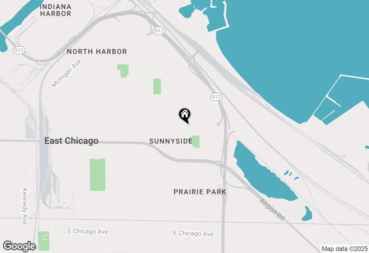 Map of 3934 Evergreen Street, East Chicago, IN 46312