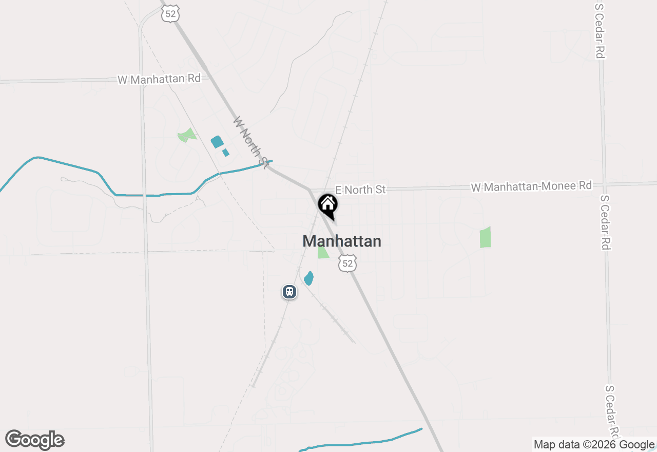 Map of 25910 S Manchester Lane, Manhattan, IL 60442