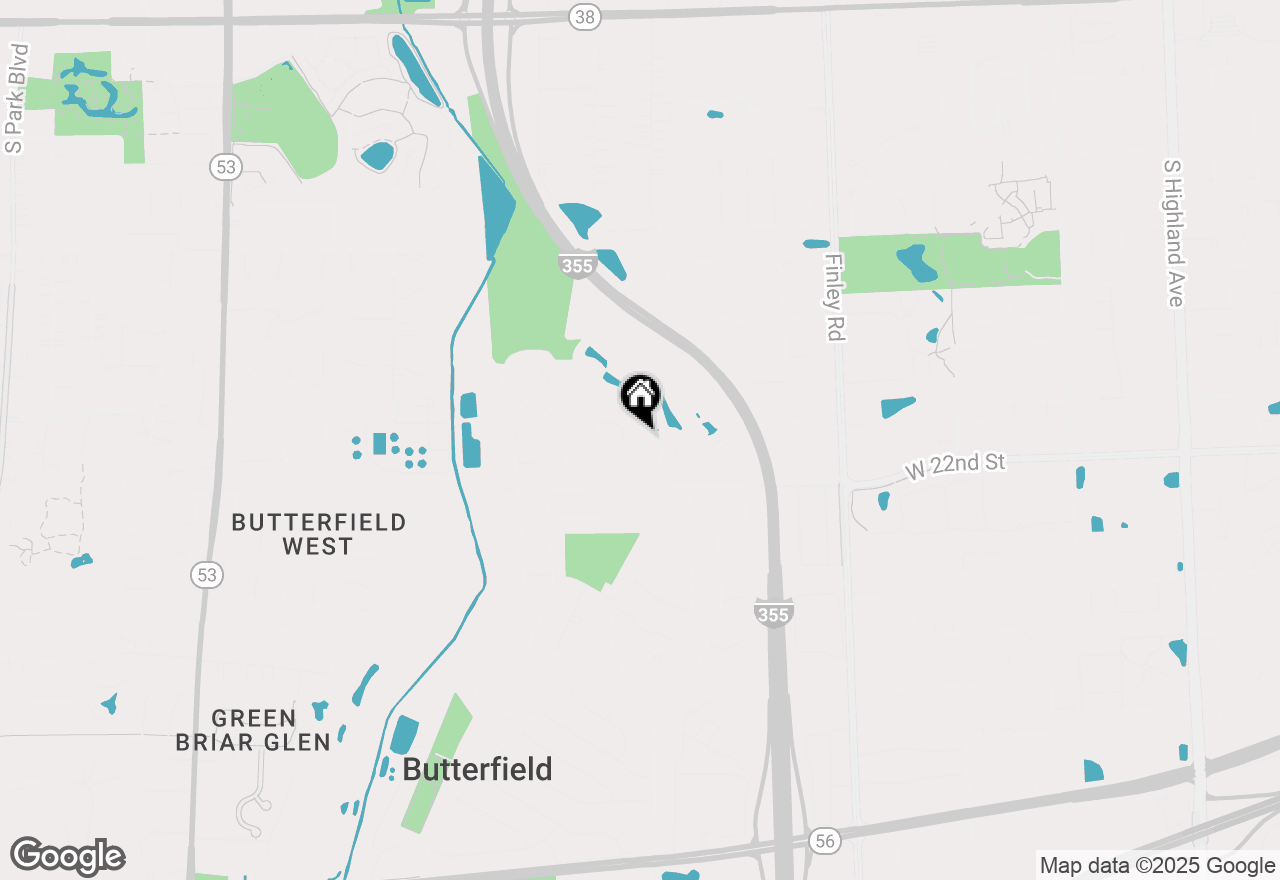 Map of 1010 Hunter Street, Lombard, IL 60148