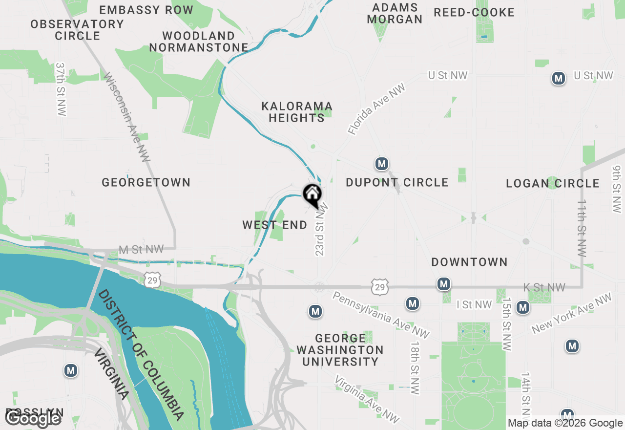 Map of 2301 N Street Nw #101, Washington, DC 20037