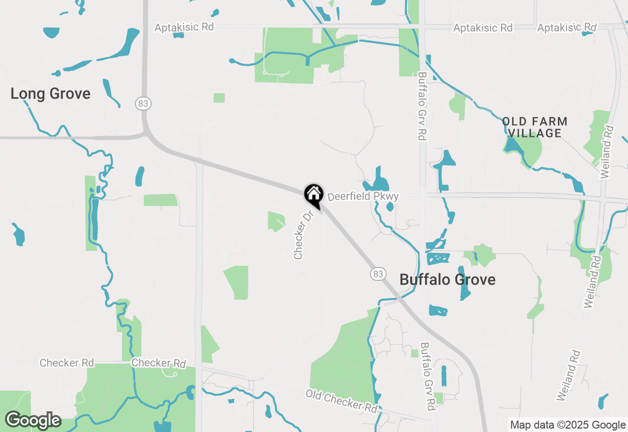 Map of 931 Shady Grove Lane, Buffalo Grove, IL 60089