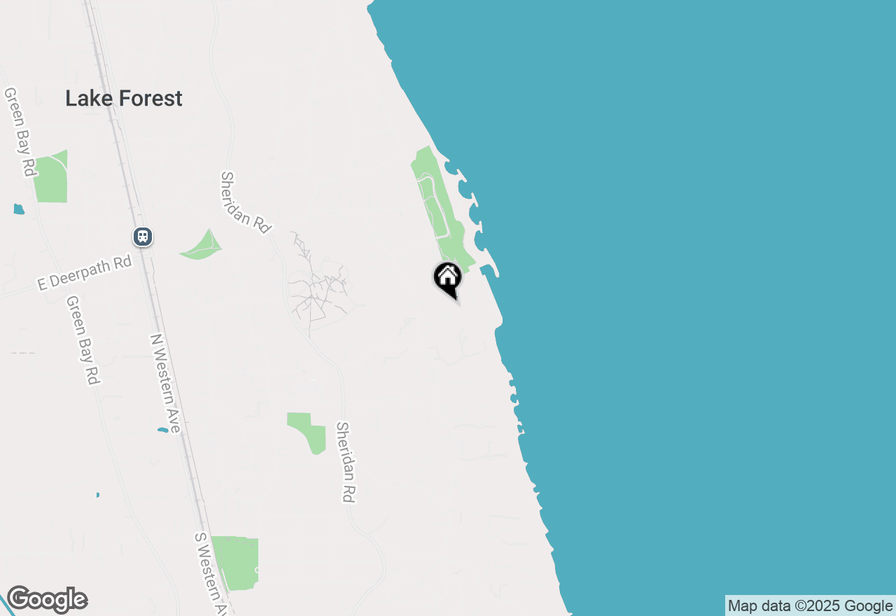 Map of 545 N Mayflower Road, Lake Forest, IL 60045