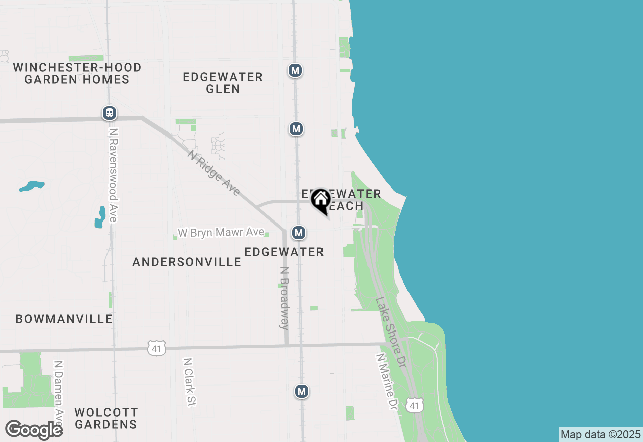 Map of 5616 N Kenmore Avenue #5A, Chicago, IL 60660