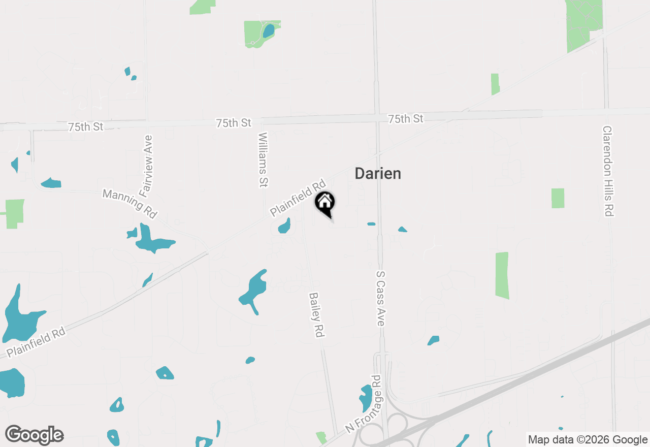 Map of 7832 Adams Street, Darien, IL 60561