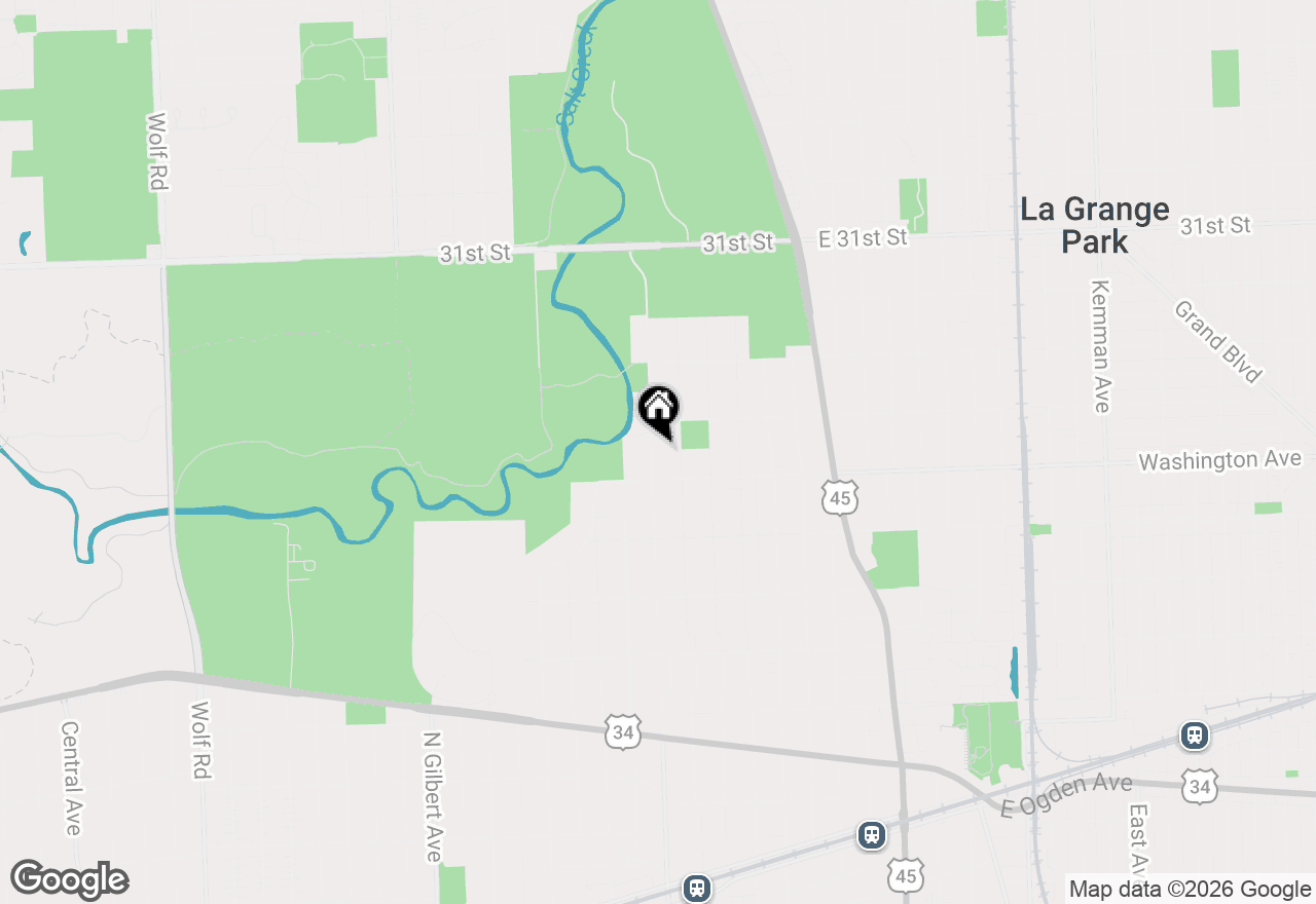 Map of 721 N Brainard Avenue, La Grange Park, IL 60526