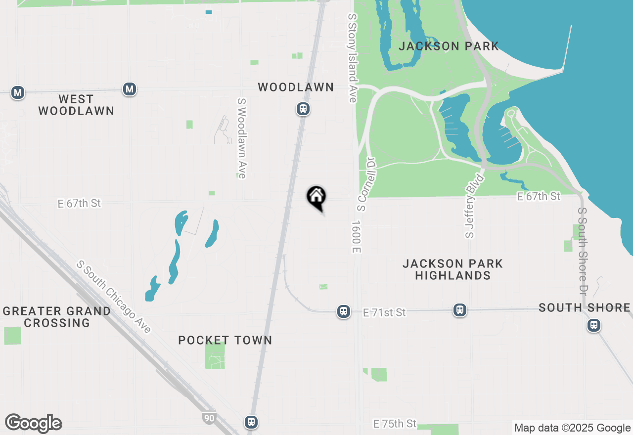 Map of 1433 E 67th Place, Chicago, IL 60637