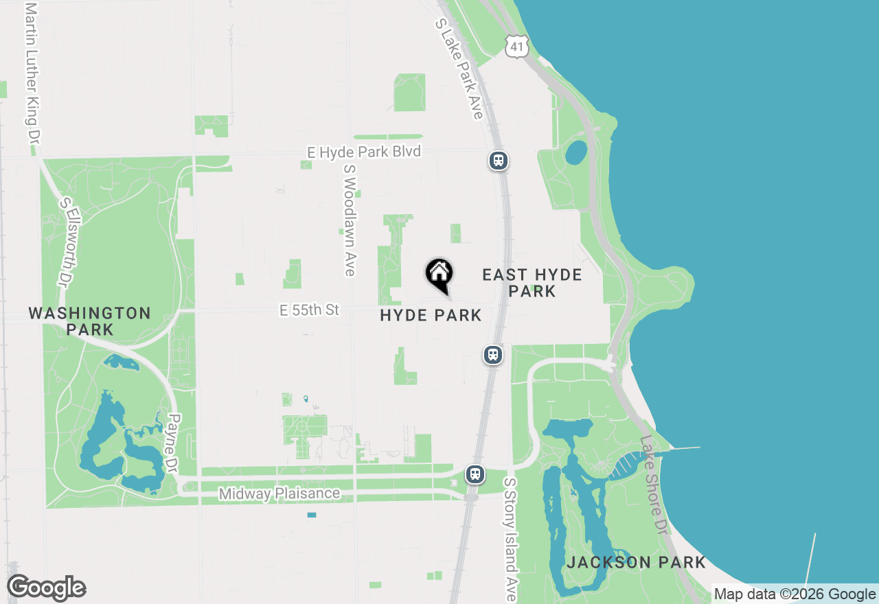 Map of 1451 E 55th Street #626N, Chicago, IL 60615