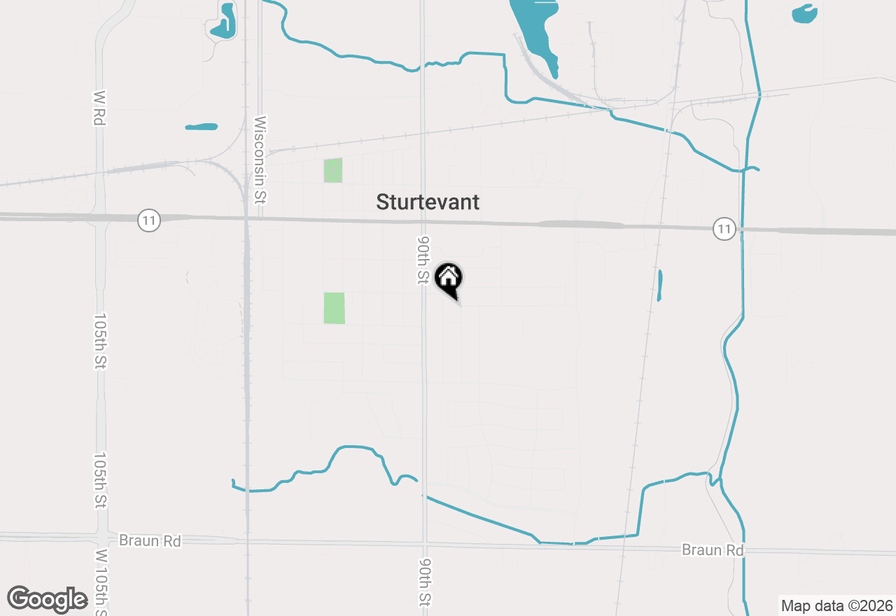 Map of 3225 Buckingham Rd, Sturtevant, WI 53177