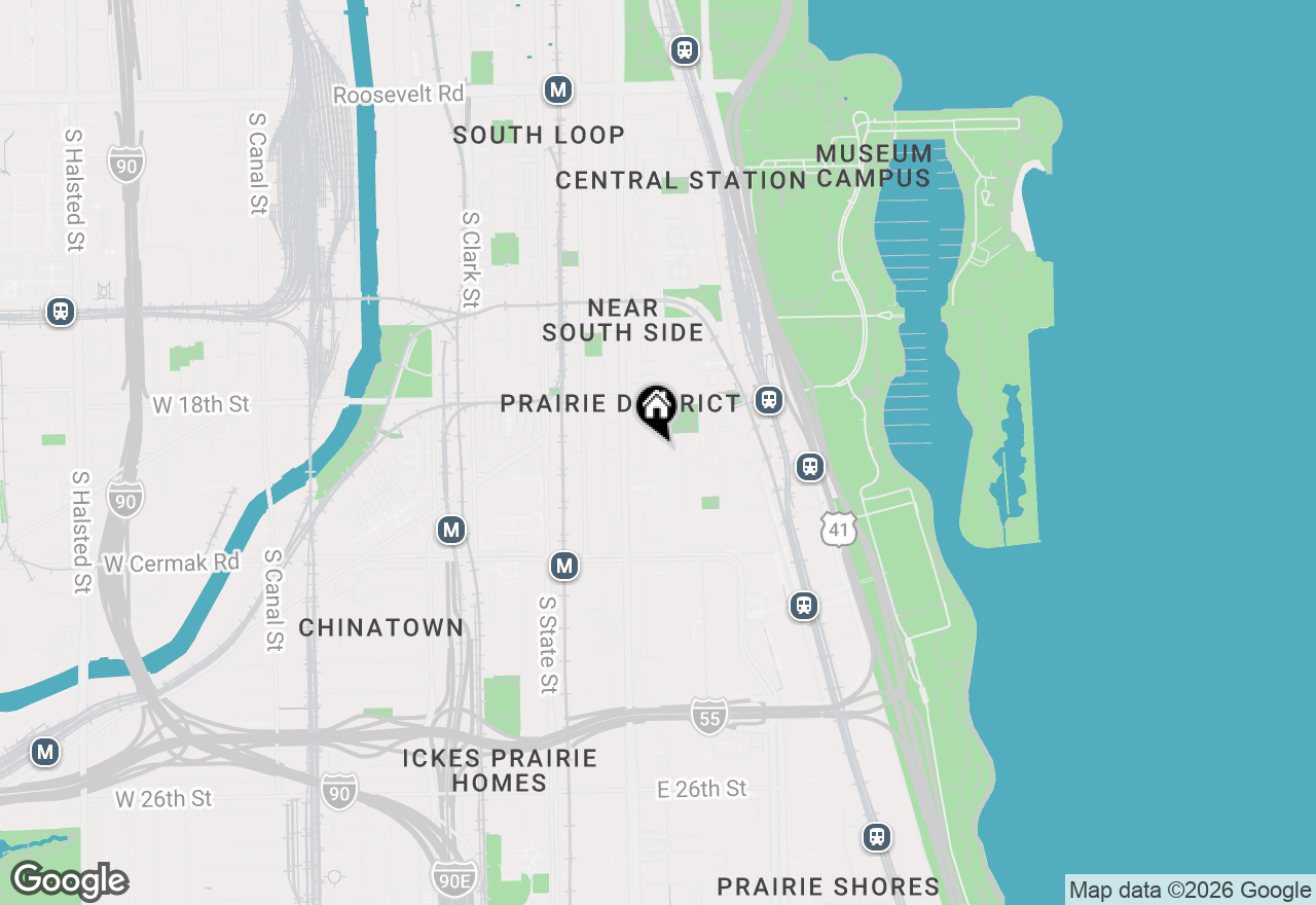 Map of 1910 S Indiana Avenue #727, Chicago, IL 60616