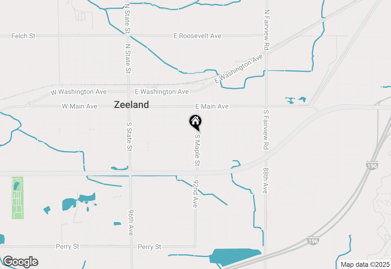 Map of 136 S Maple Street, Zeeland, MI 49464