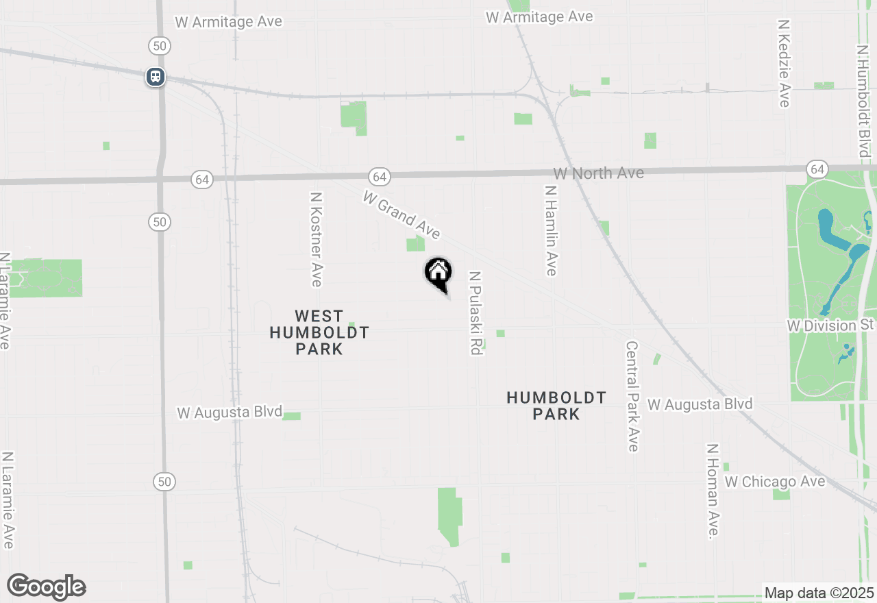 Map of 1245 N Karlov Avenue #3, Chicago, IL 60651