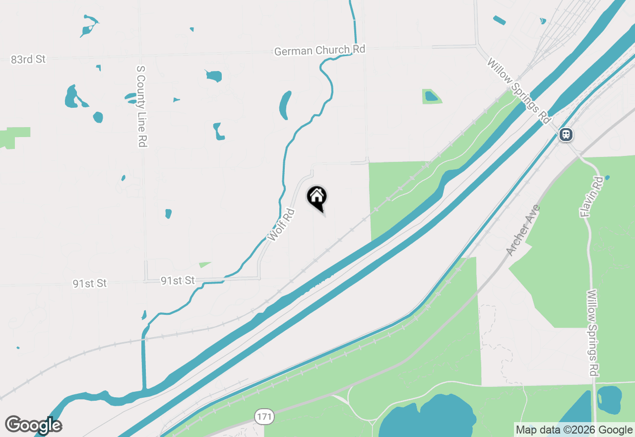 Map of 8901 Elm Avenue, Burr Ridge, IL 60527