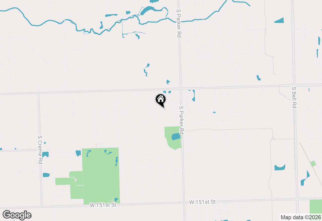 Map of 13734 W Birchwood Drive, Homer Glen, IL 60491