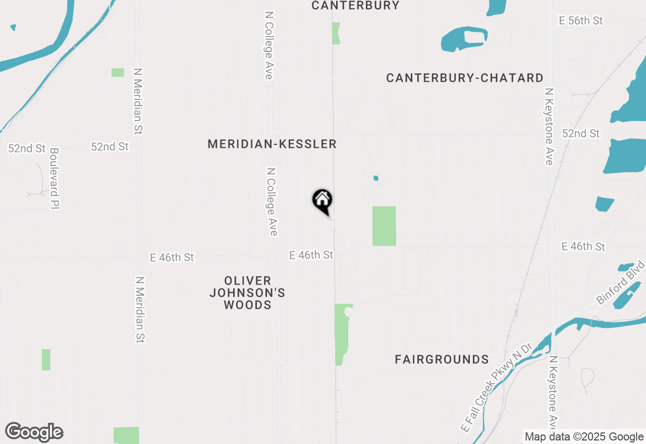 Map of 4818 Winthrop Avenue, Indianapolis, IN 46205