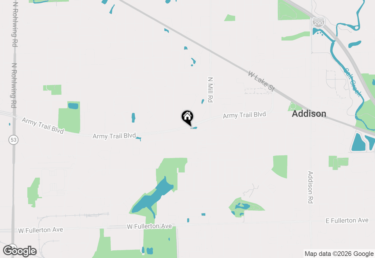 Map of 768 Saint Johns Place, Addison, IL 60101