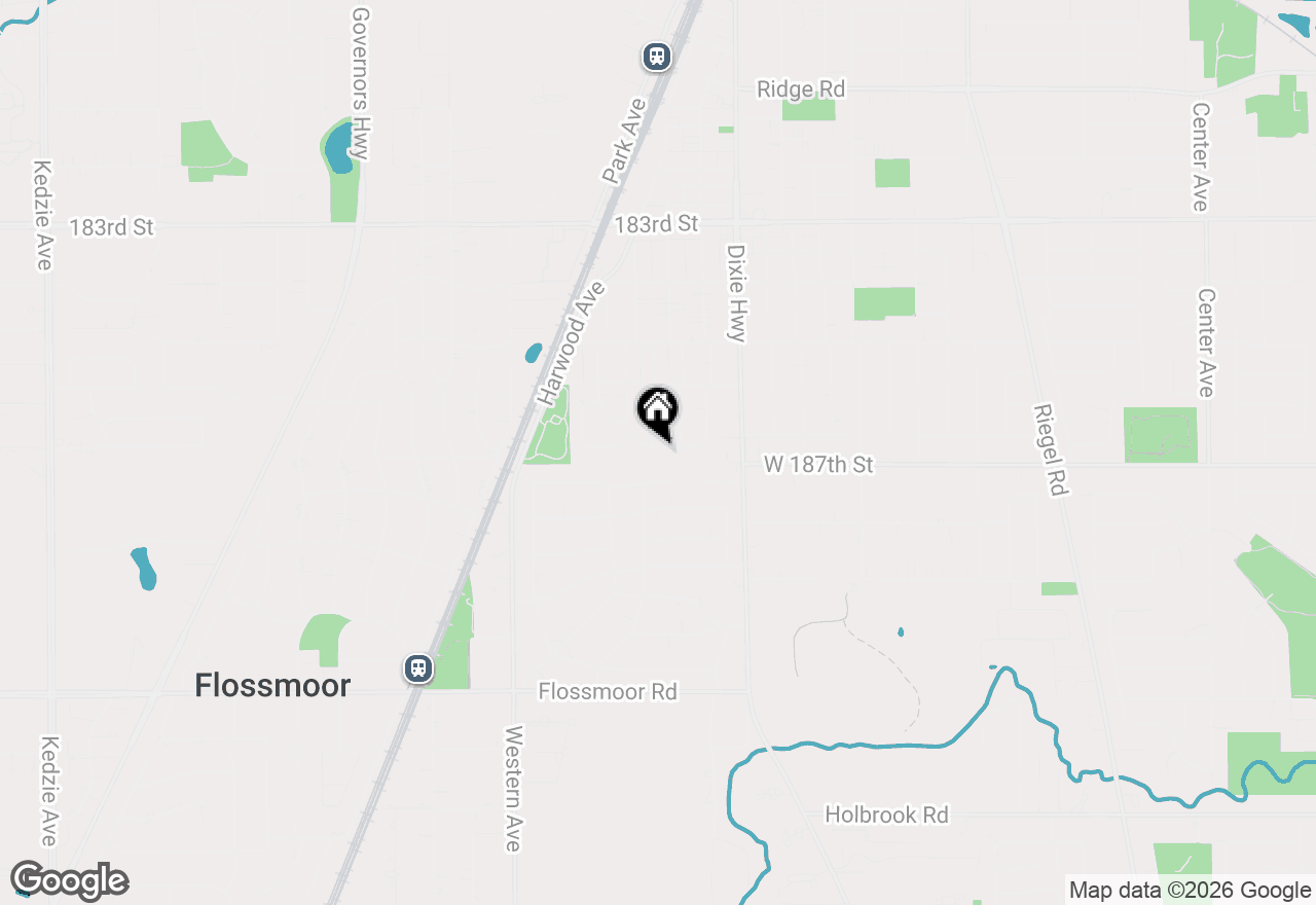 Map of 2127 Downey Road, Homewood, IL 60430
