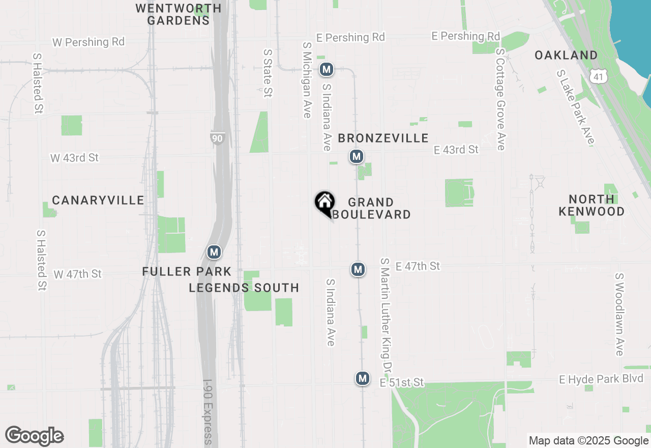 Map of 4532 S Indiana Avenue #2N, Chicago, IL 60653