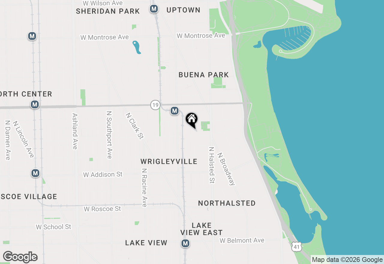 Map of 3810 N Fremont Street #3, Chicago, IL 60613