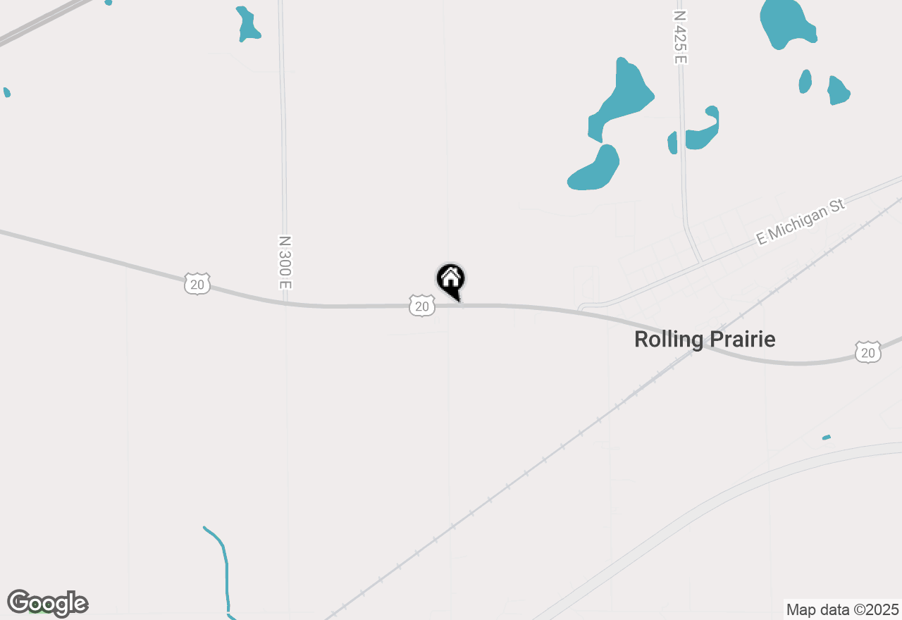Map of 3508 E Us Highway 20, Rolling Prairie, IN 46371