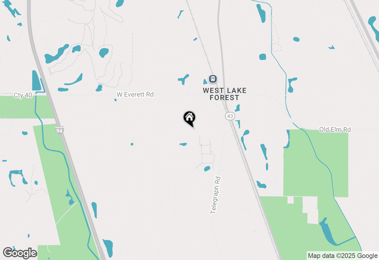 Map of 1280 Lawrence Avenue, Lake Forest, IL 60045