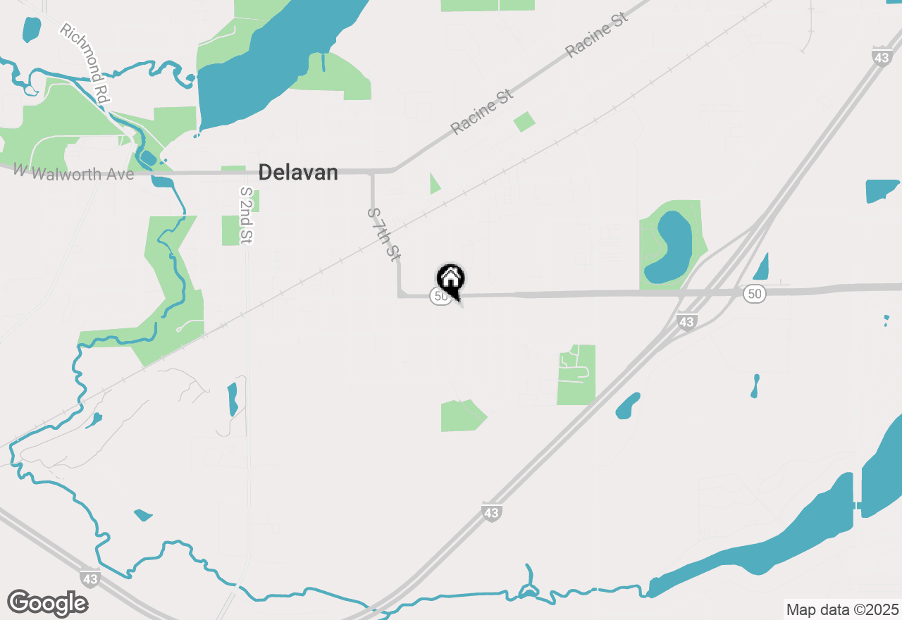 Map of 824 E Geneva St, Delavan, WI 53115