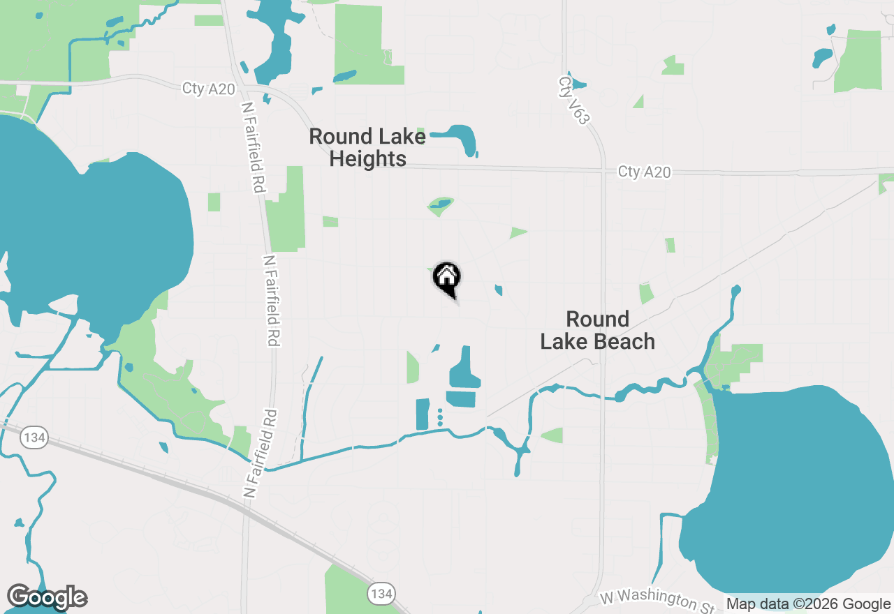 Map of 1317 Walnut Drive, Round Lake Beach, IL 60073