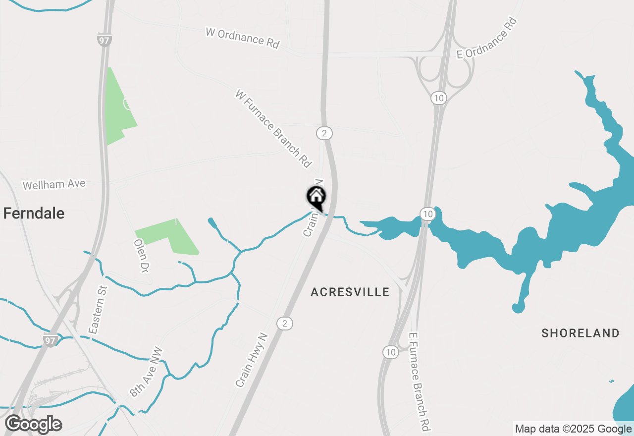 Map of 1205 Crain Highway N, Glen Burnie, MD 21061