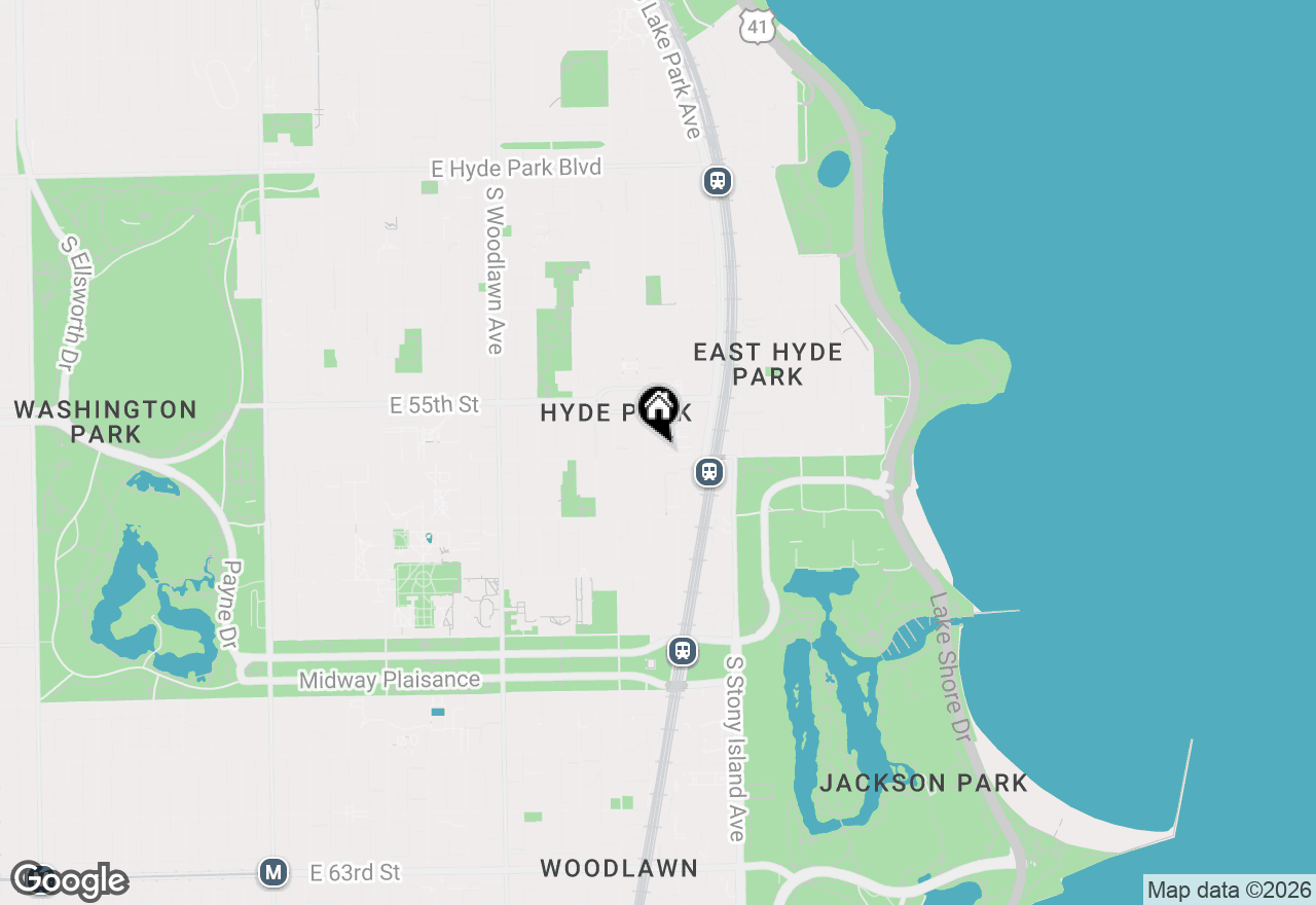 Map of 5559 S Blackstone Avenue #2, Chicago, IL 60637