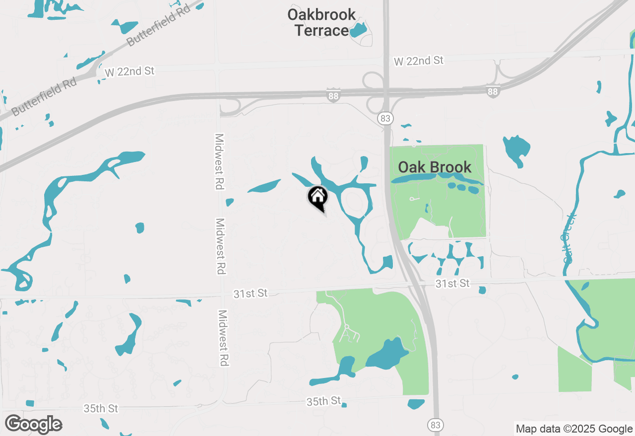 Map of 41 Mockingbird Lane, Oak Brook, IL 60523
