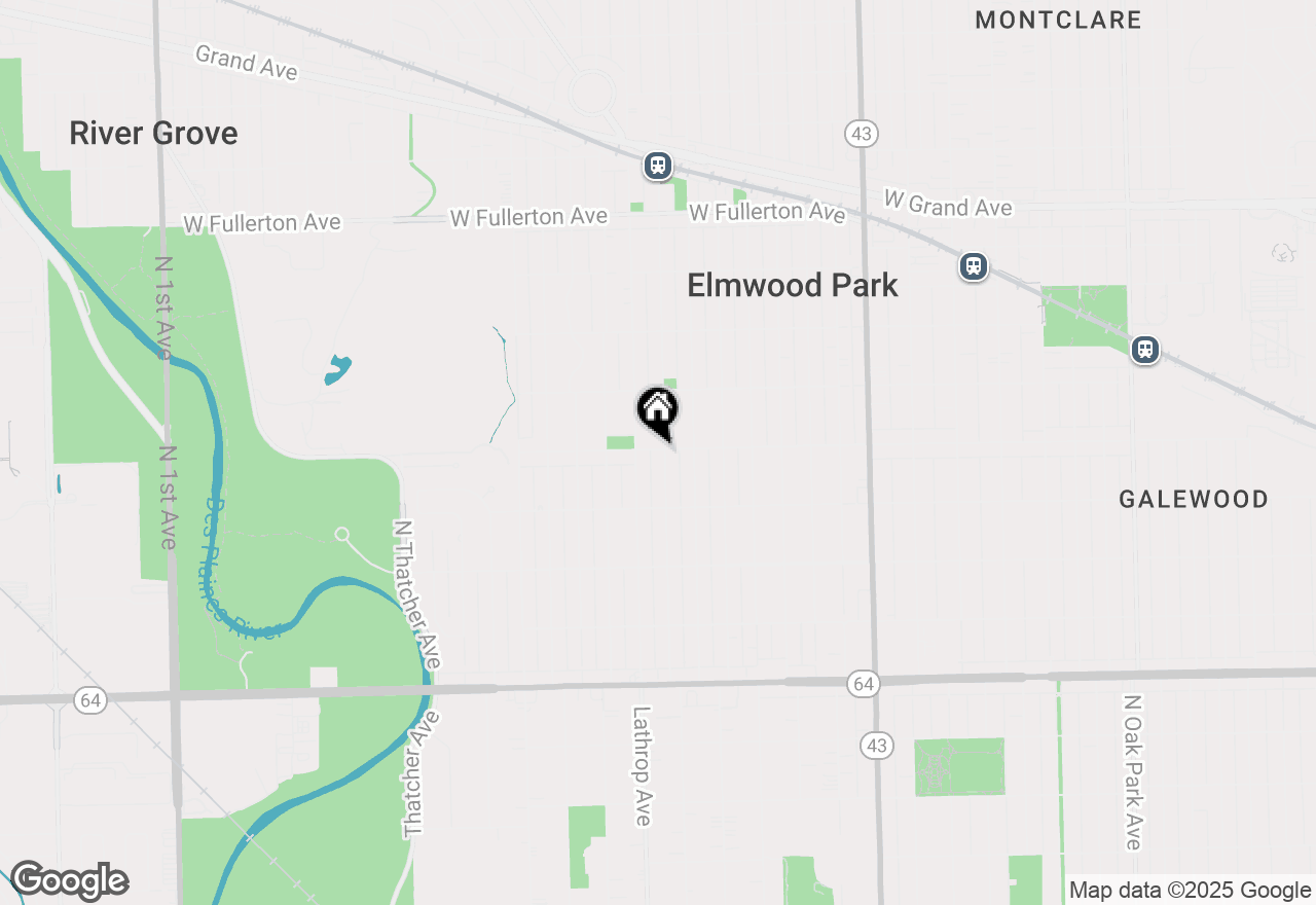 Map of 1946 N 75th Court, Elmwood Park, IL 60707