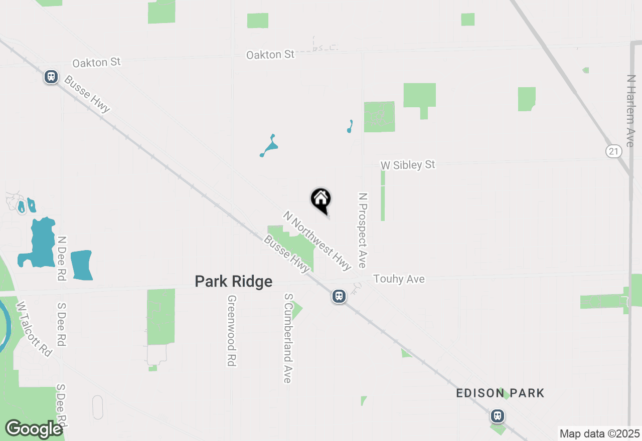 Map of 300 Meacham Avenue, Park Ridge, IL 60068