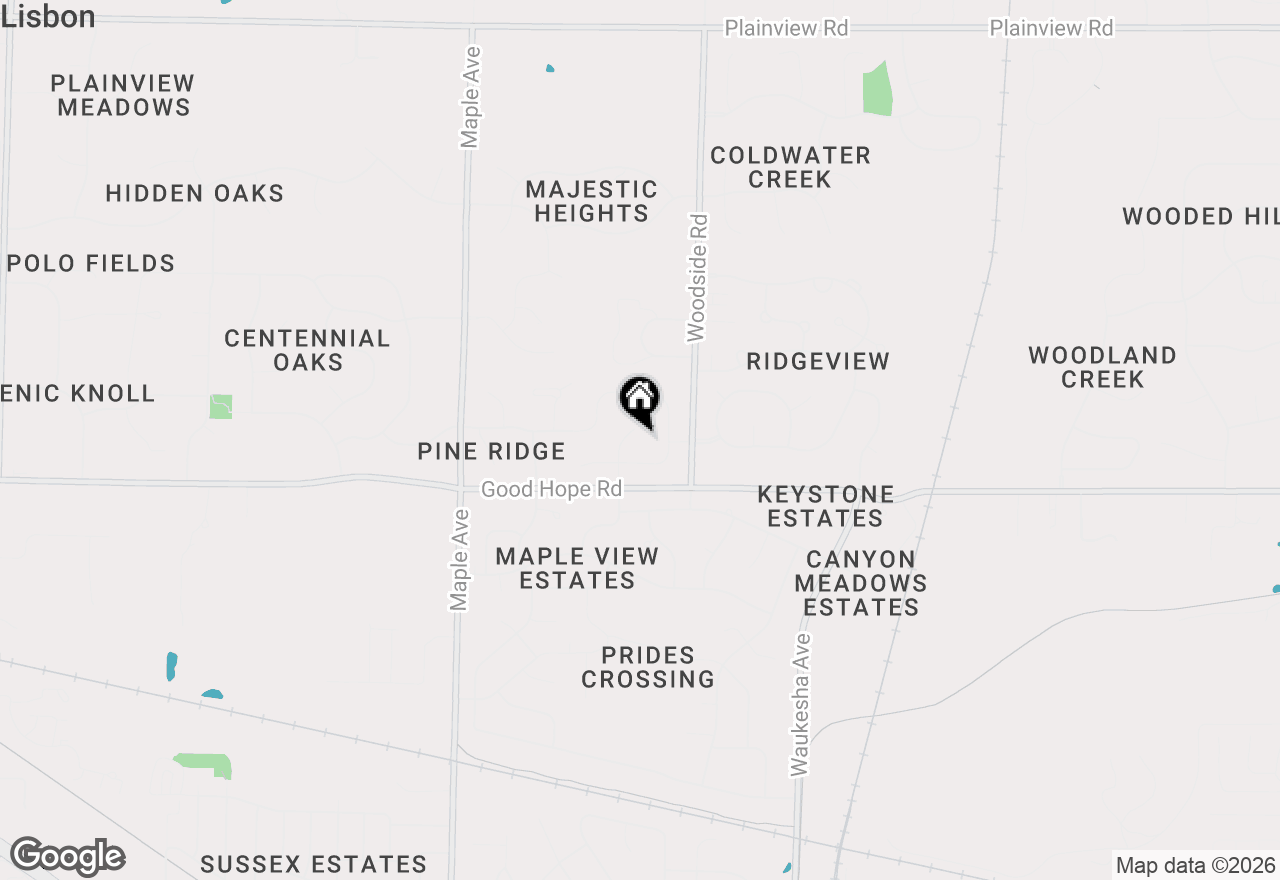 Map of W236N7272 Meadow Ct, Sussex, WI 53089