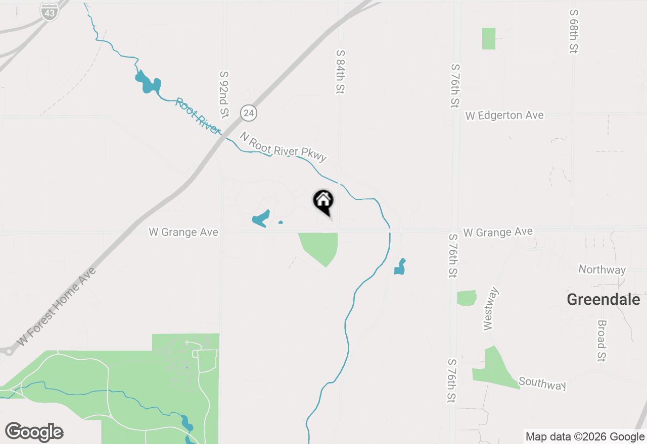 Map of 5458 Wild Cherry Cir, Greendale, WI 53129