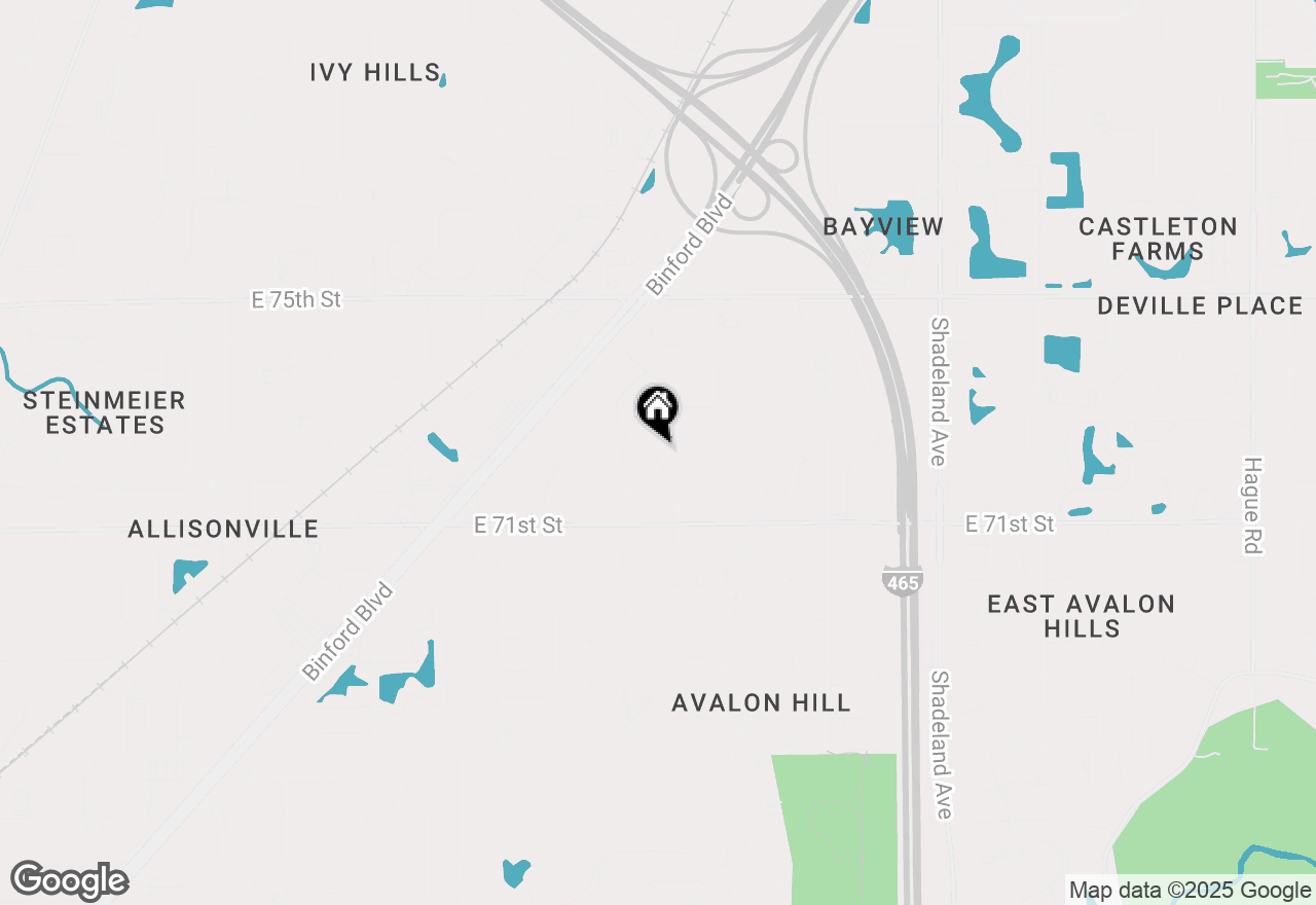 Map of 7222 Brompton Court, Indianapolis, IN 46250