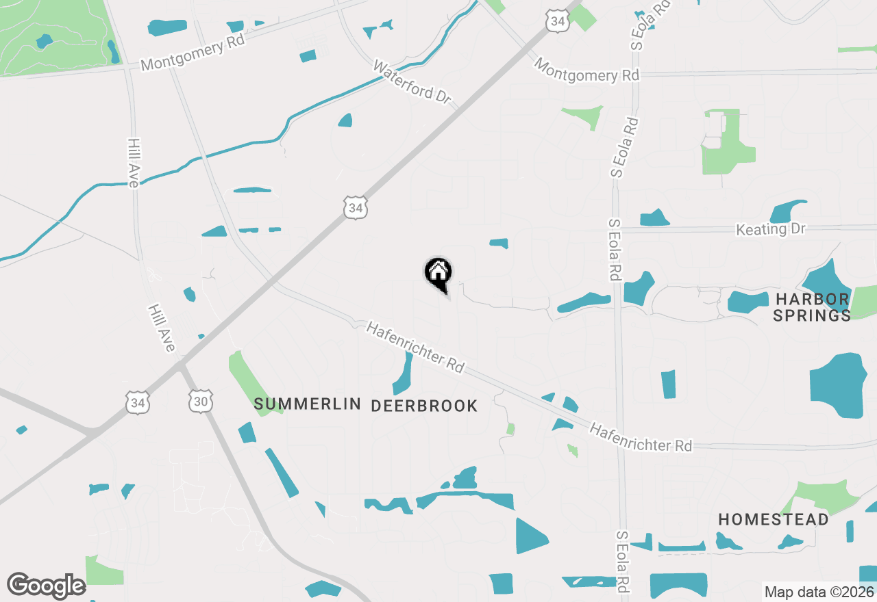 Map of 1851 Wisteria Drive, Aurora, IL 60503