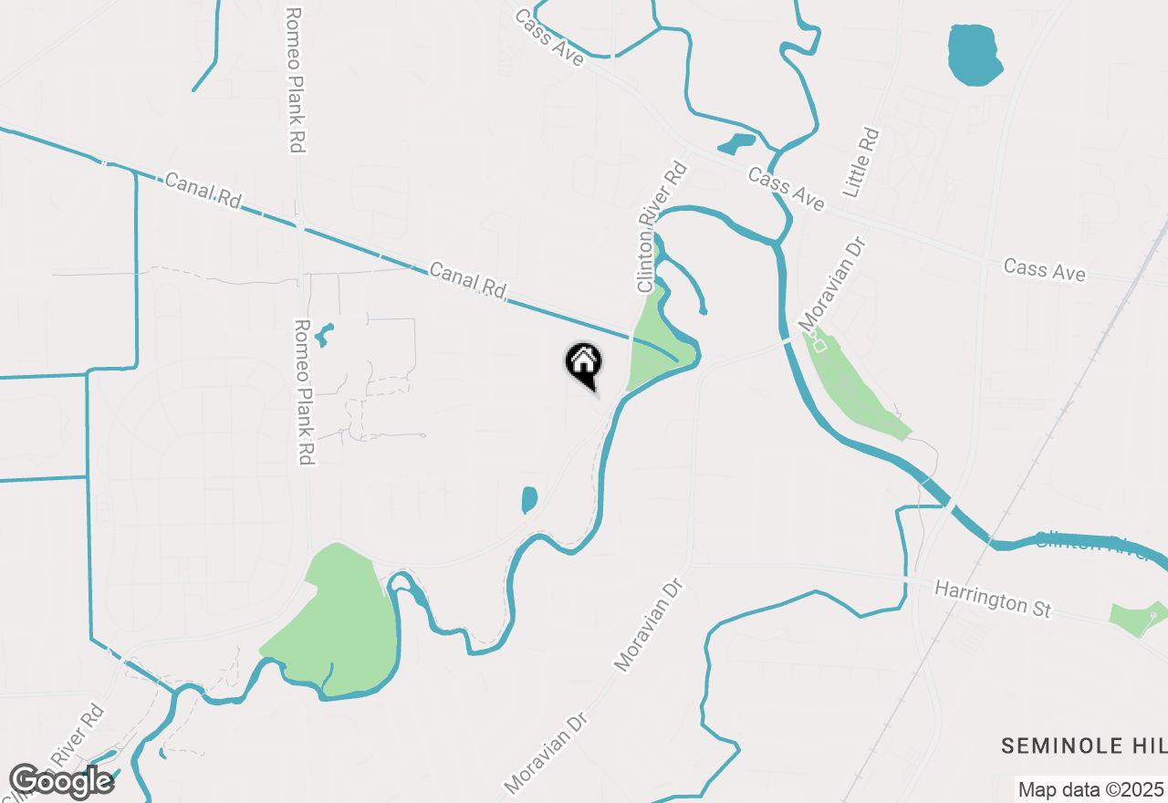 Map of 40387 Emerald Lane E, Clinton Township, MI 48038