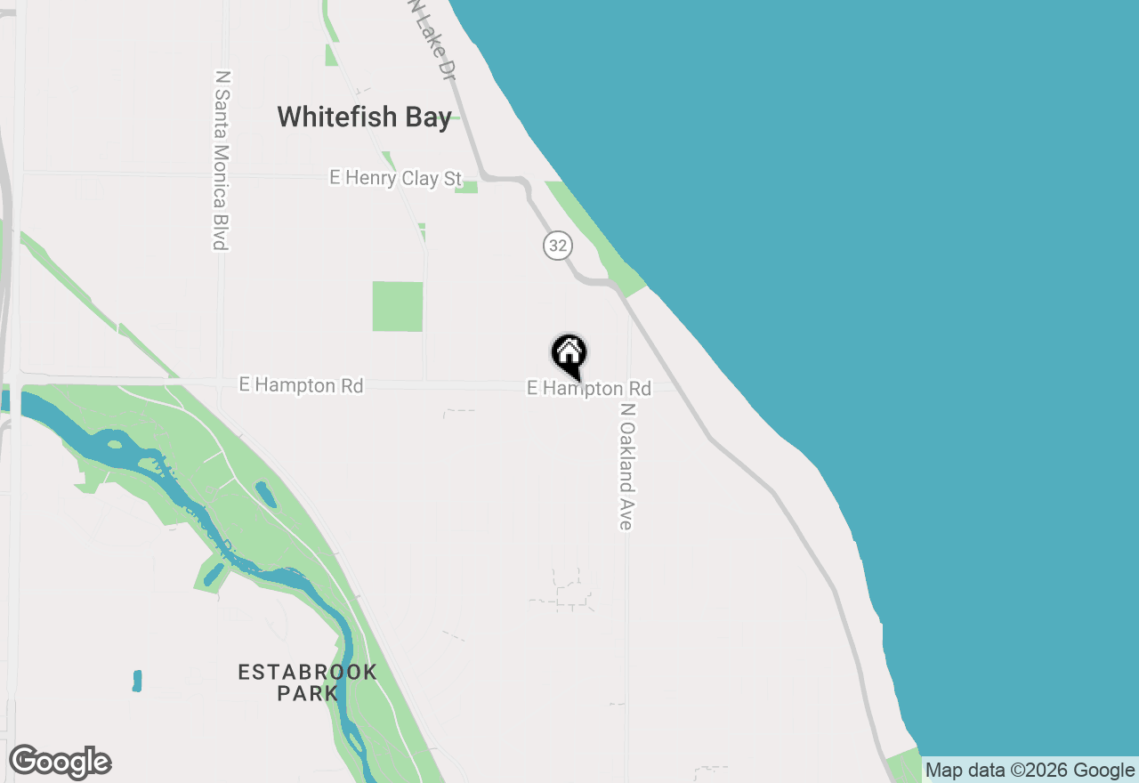 Map of 4797 N Newhall St, Whitefish Bay, WI 53211