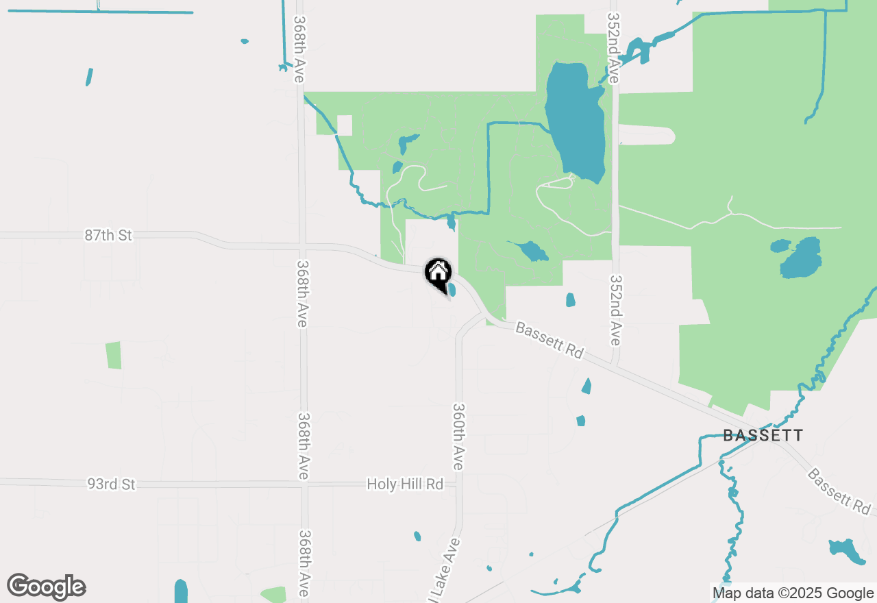 Map of 1408 Pond Rd, Twin Lakes, WI 53181