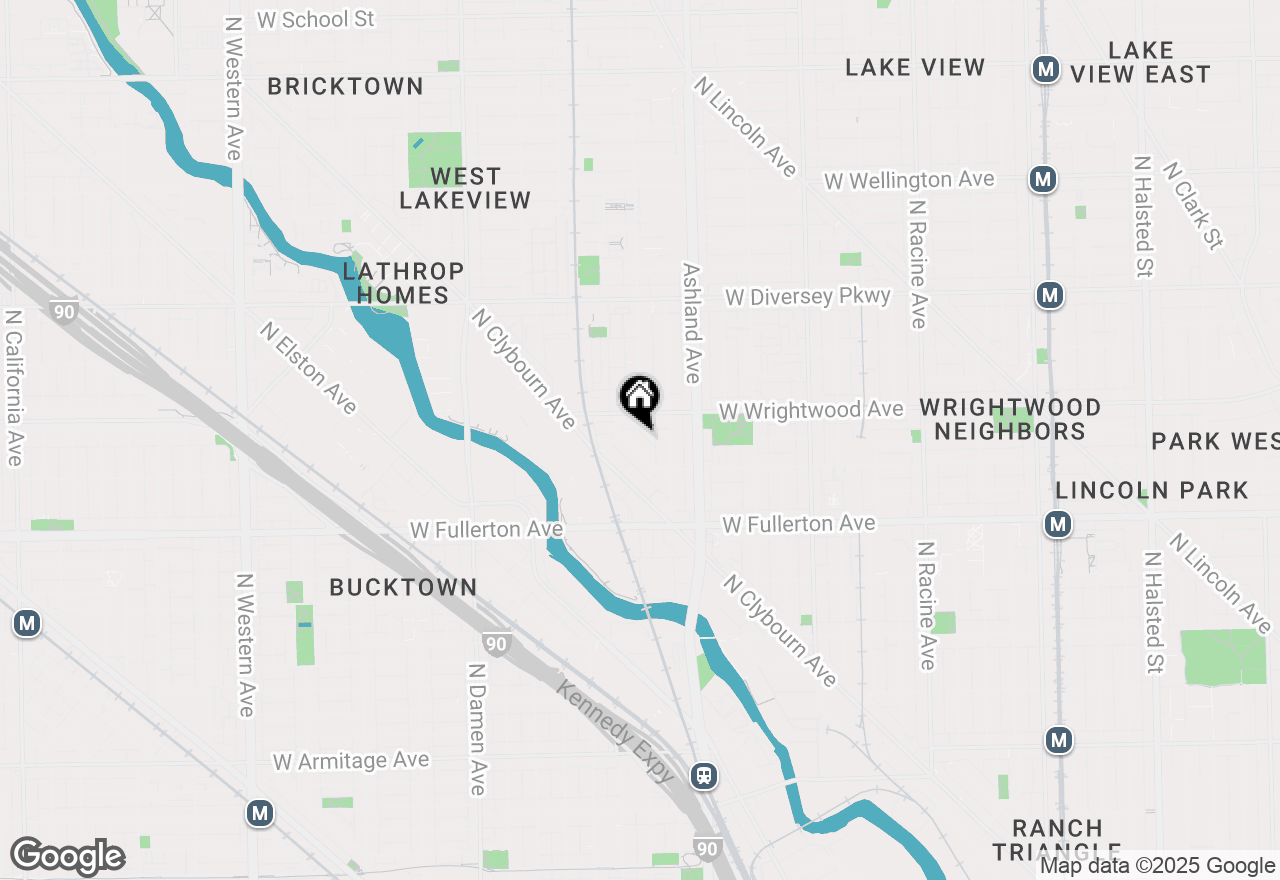 Map of 1738 W Altgeld Street #2R, Chicago, IL 60614