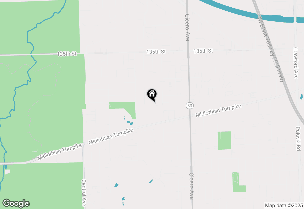 Map of 13860 Lawler Avenue, Crestwood, IL 60418