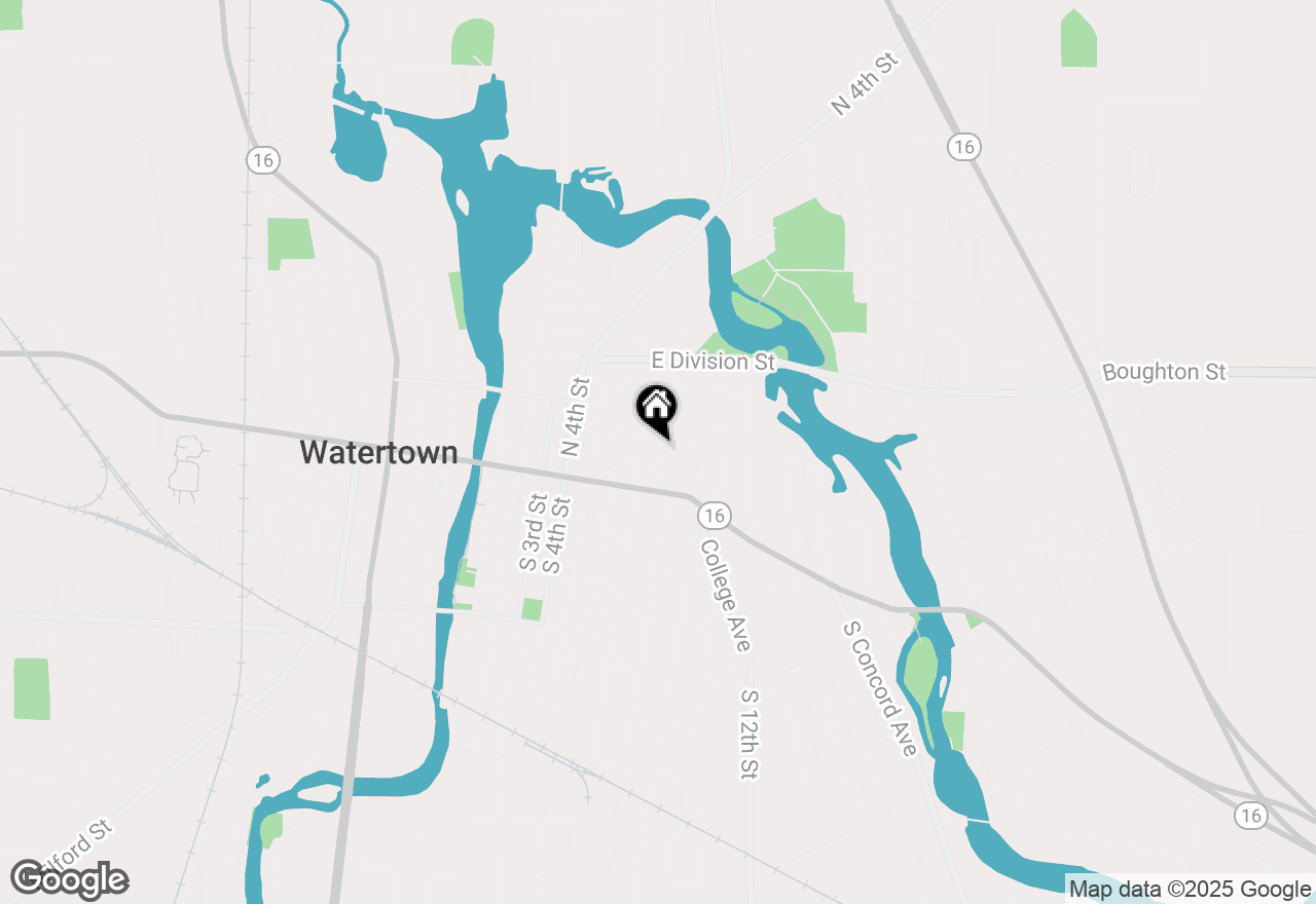 Map of 210 N 8th St, Watertown, WI 53094