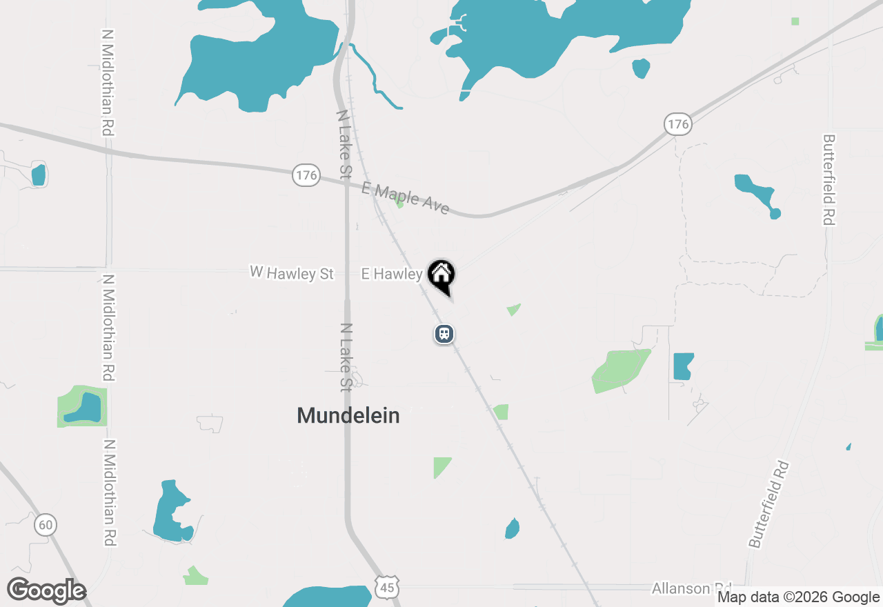 Map of 300 Anthony Avenue #206, Mundelein, IL 60060
