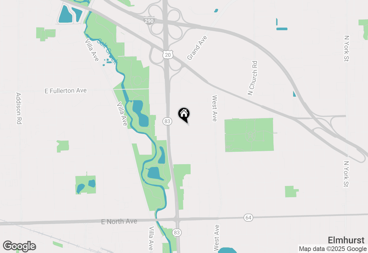 Map of 622 W Crockett Avenue, Elmhurst, IL 60126